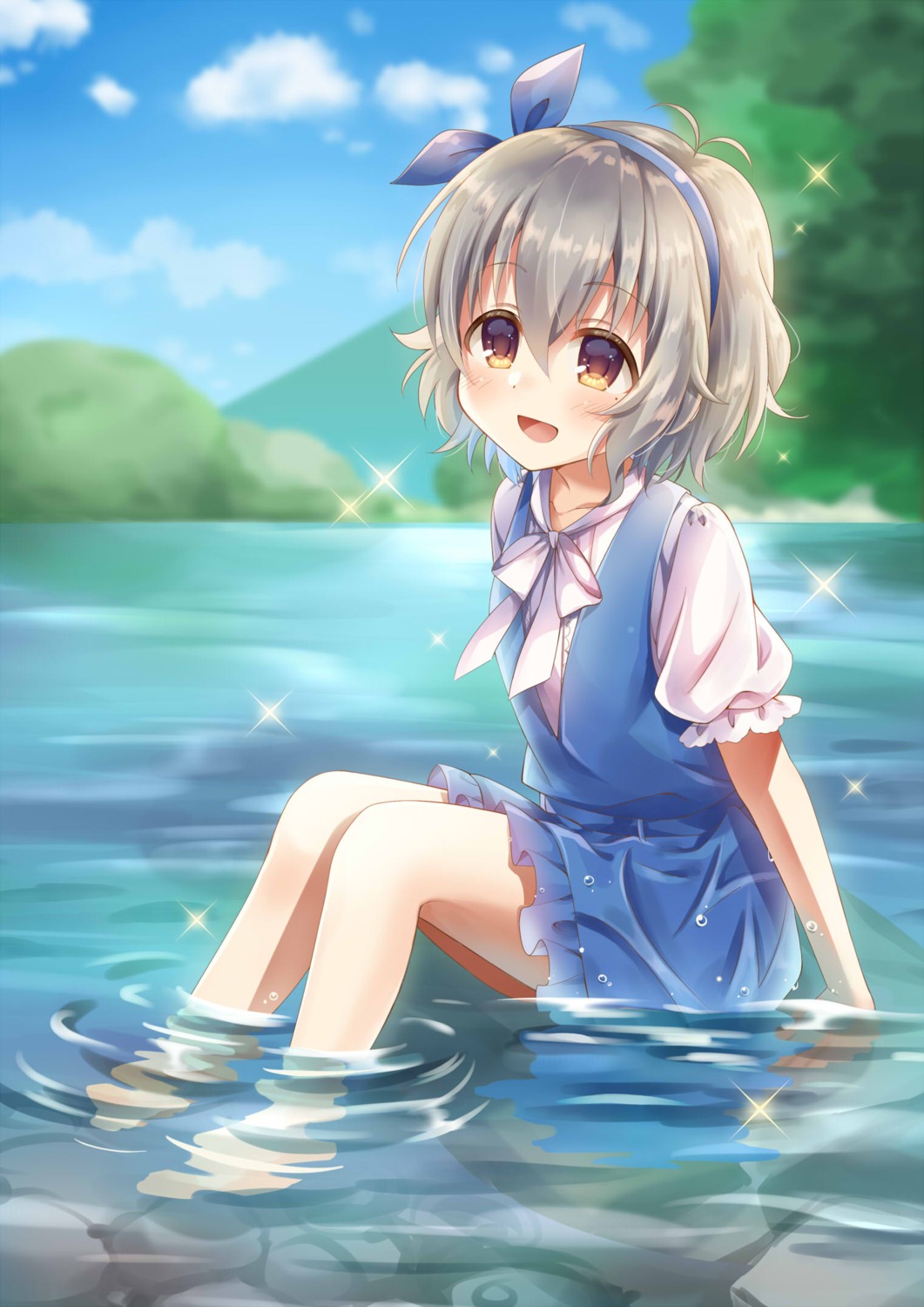 dress hibiki_tooru narumiya_yume skirt_lift the_idolm@ster the_idolm@ster_cinderella_girls wet