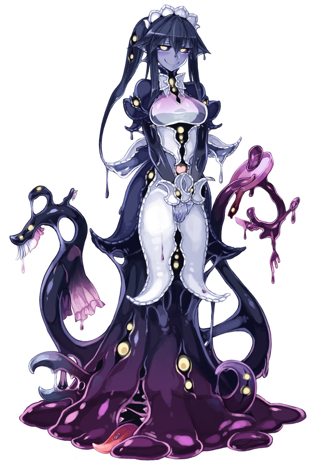 kenkou_cross maid monster_girl tentacles