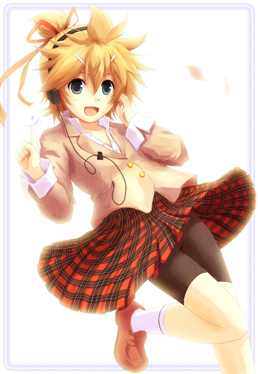 crossdress hirobakar kagamine_len male trap vocaloid