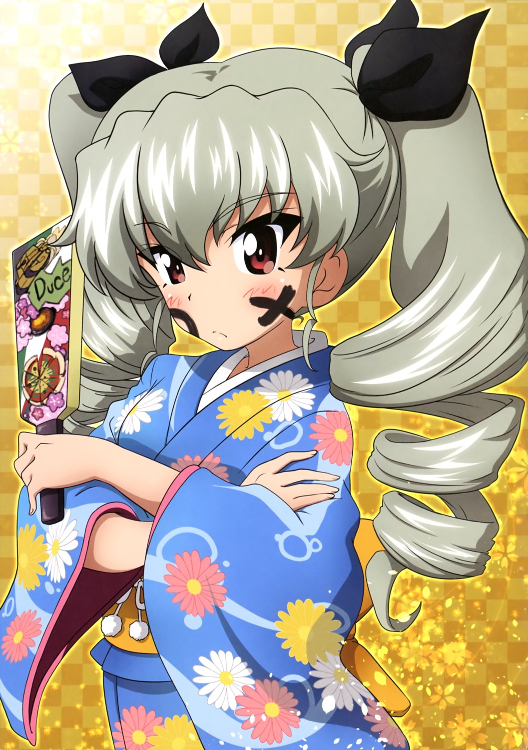 anchovy girls_und_panzer kanau kimono
