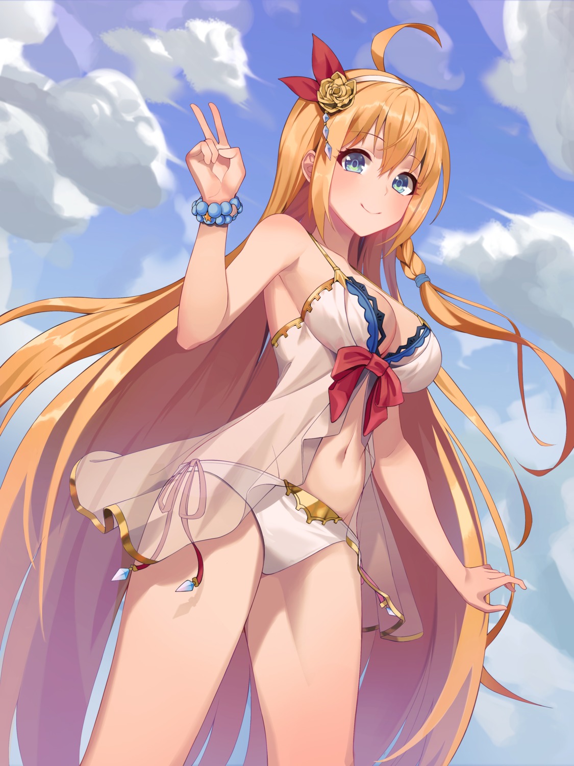 cjw01 pecorine princess_connect princess_connect!_re:dive see_through swimsuits