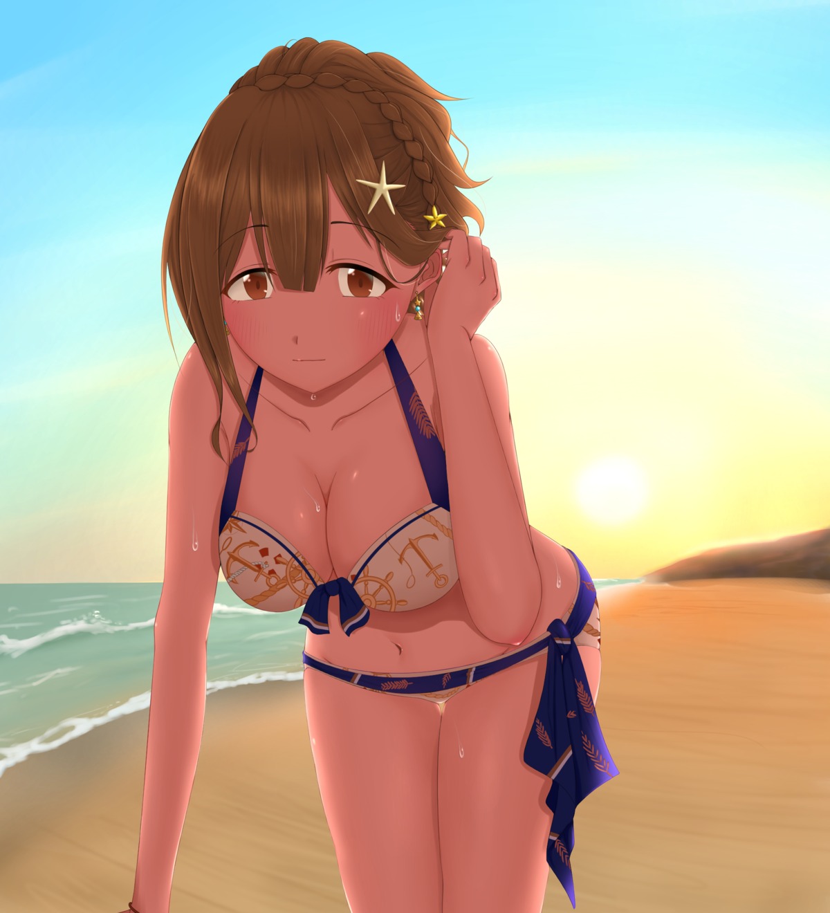 bikini kuwayama_chiyuki moriyama_a swimsuits the_idolm@ster the_idolm@ster_shiny_colors