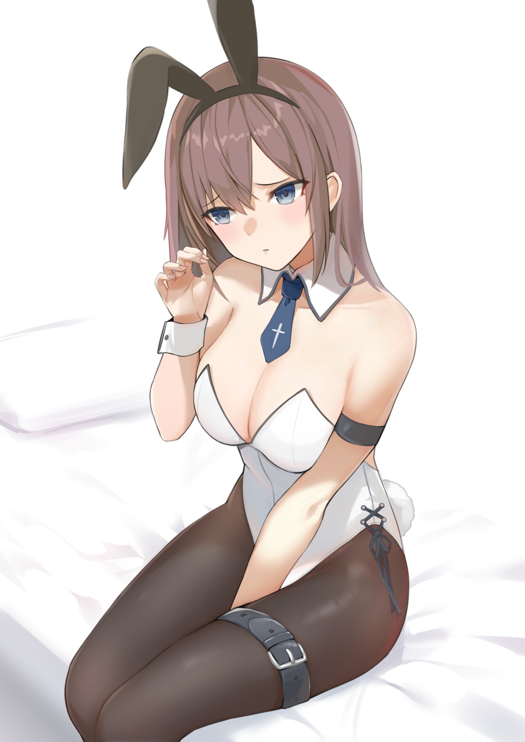 animal_ears bee_doushi bunny_ears bunny_girl cleavage garter no_bra pantyhose tail