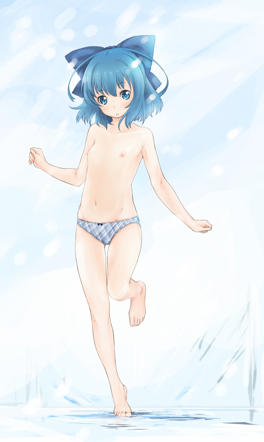 abe_kanari cirno loli nipples pantsu topless touhou