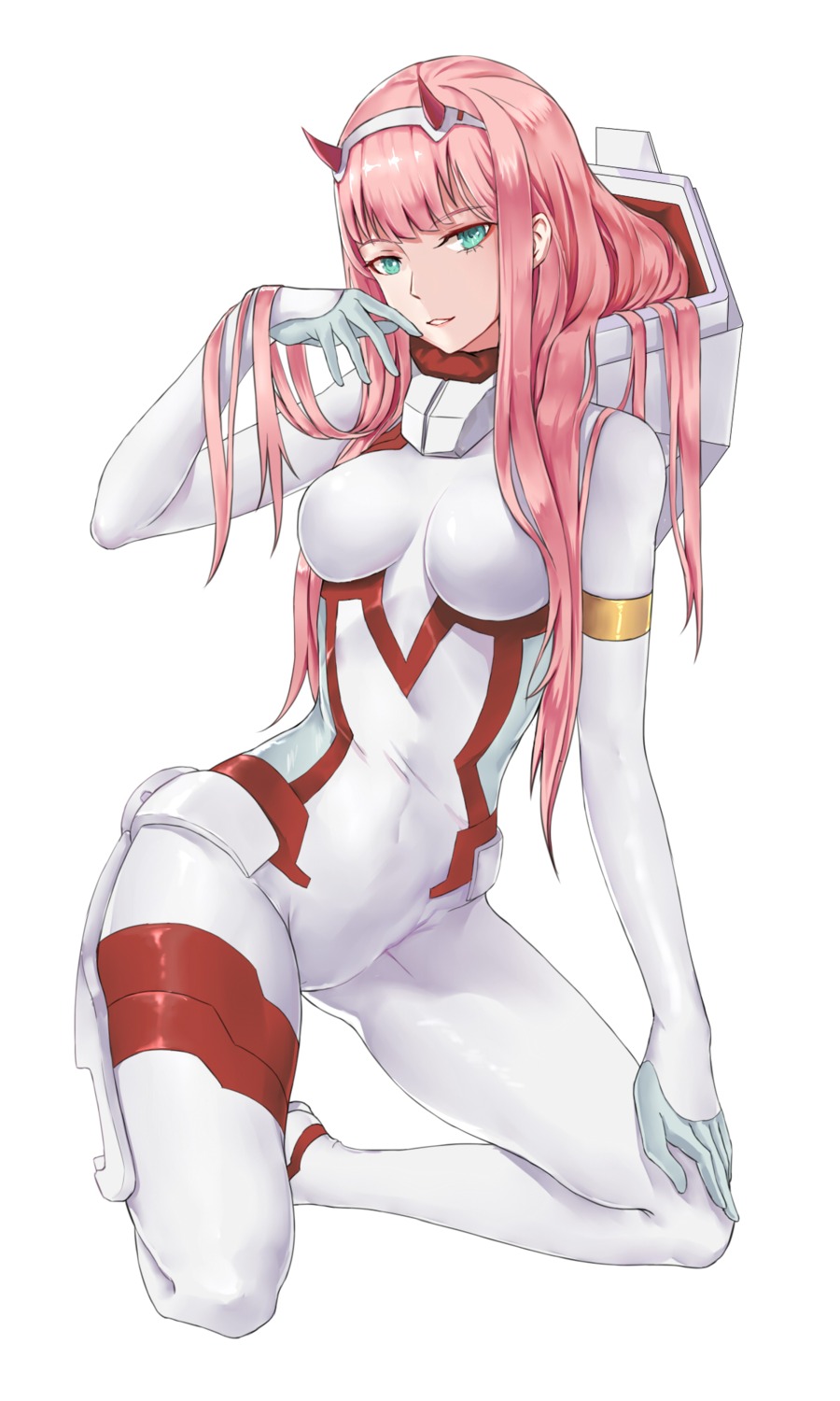 bodysuit chitu_hefeng_zhong darling_in_the_franxx horns zero_two_(darling_in_the_franxx)