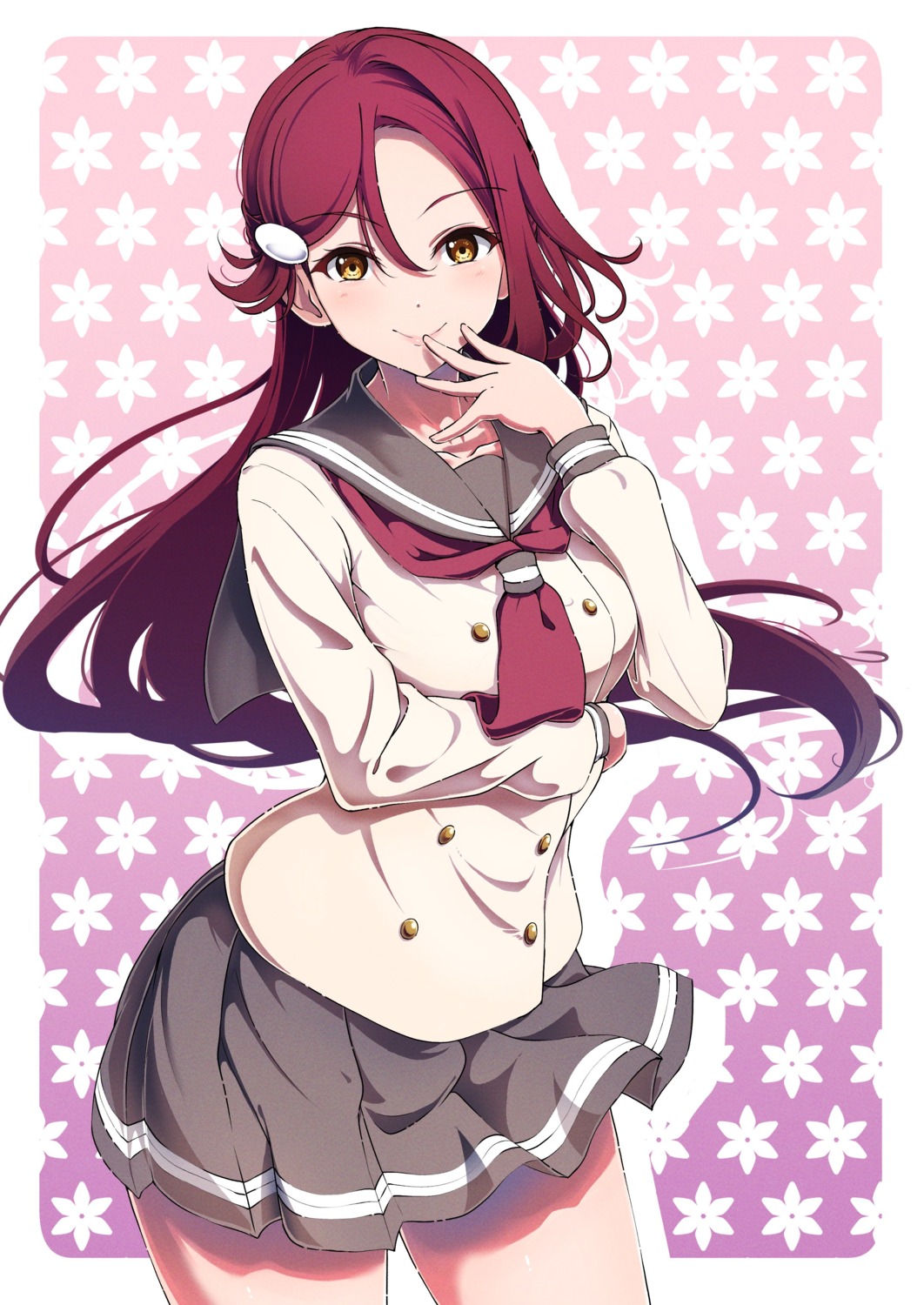 amaki-chan love_live!_sunshine!! sakurauchi_riko seifuku