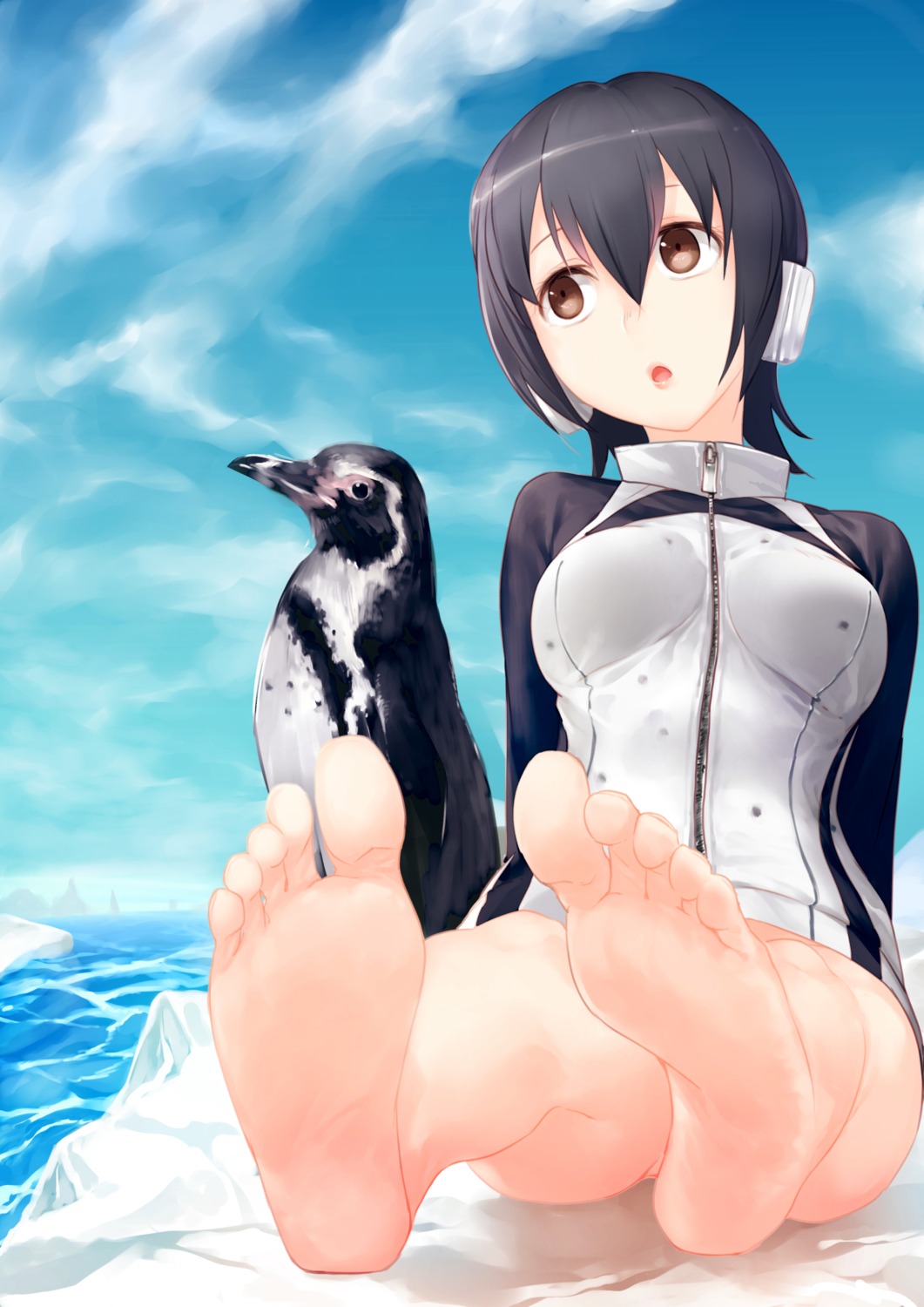 feet humboldt_penguin kemono_friends penguin pino_(artist)