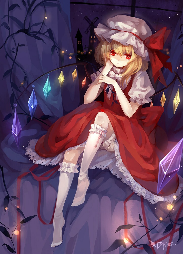 bloomers dhiea dress flandre_scarlet lolita_fashion touhou wings