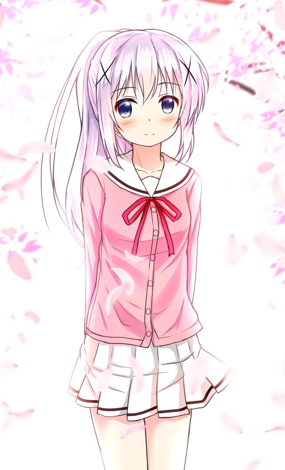 gochuumon_wa_usagi_desu_ka? kafuu_chino seifuku sweater uneune