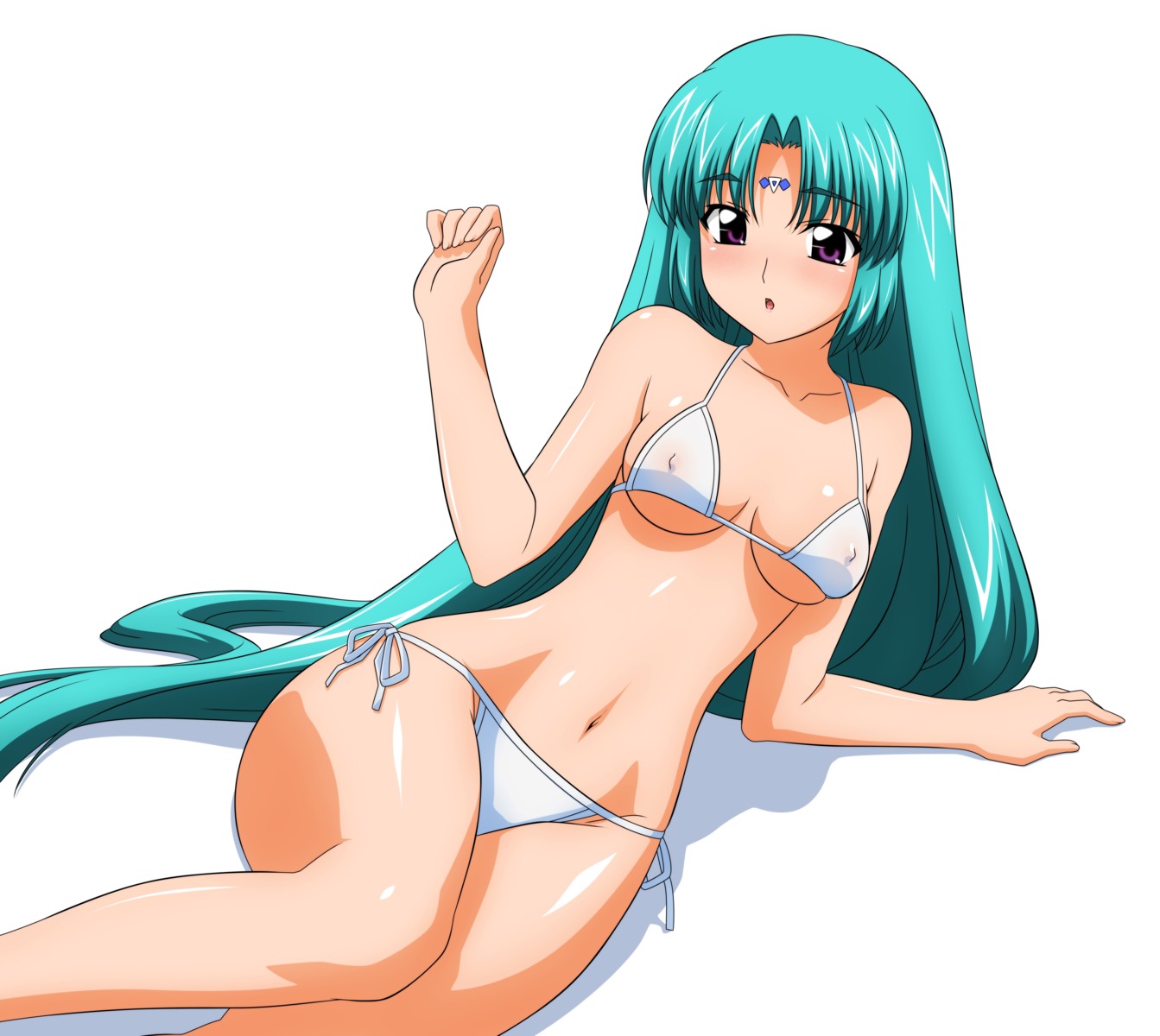 bikini canal_volphied erect_nipples lost_universe swimsuits wave_ride