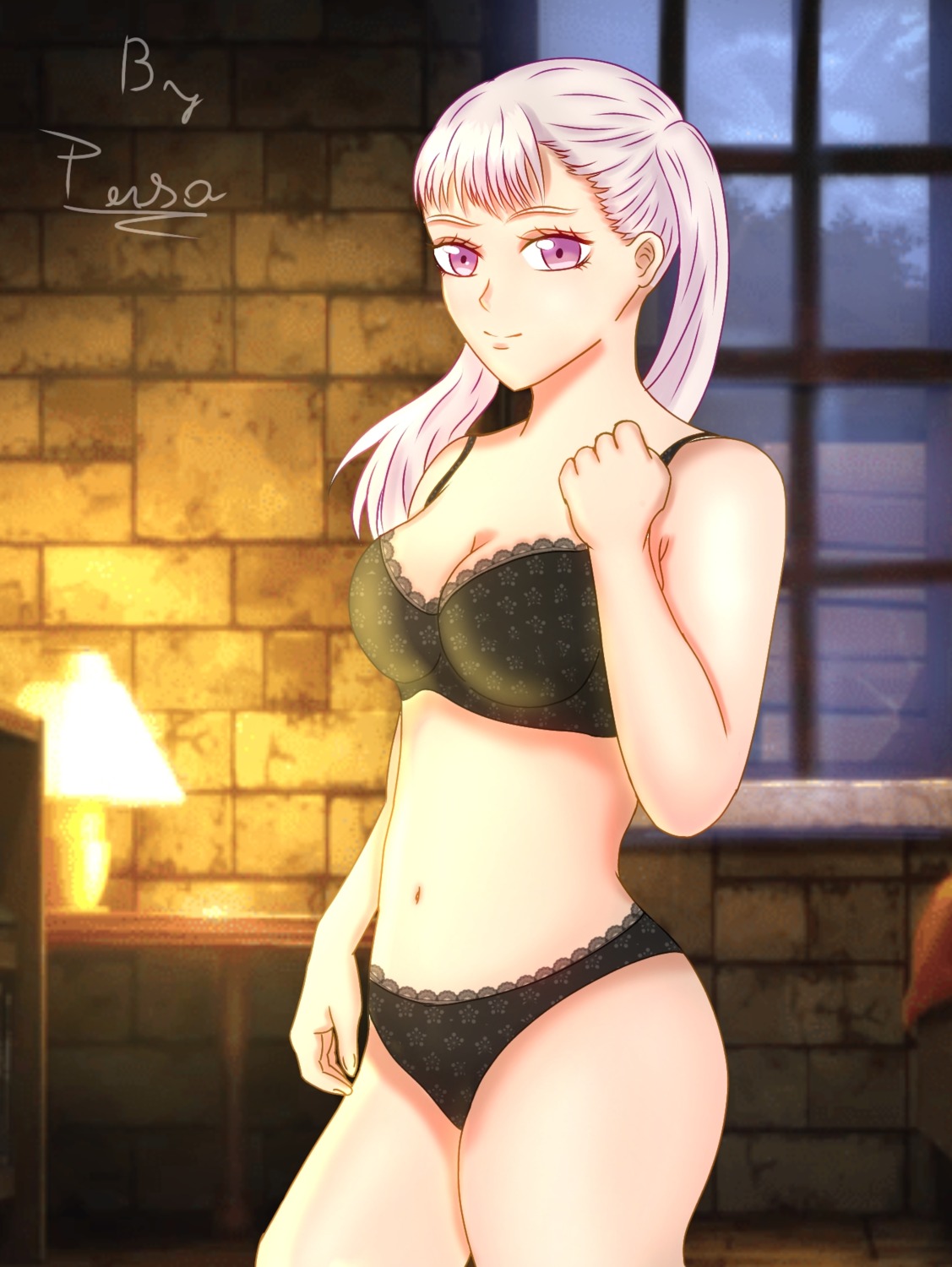 black_clover bra cleavage lingerie noelle_silva pantsu tagme