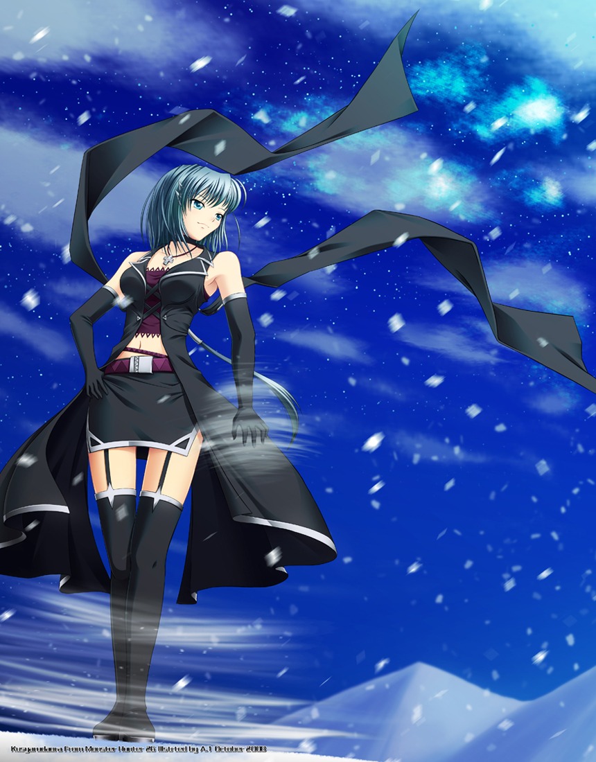 athrun1120 monster_hunter thighhighs