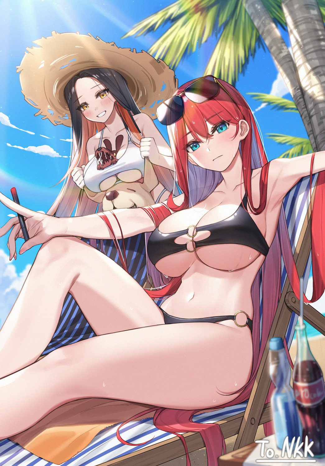 bikini megane piyo_(pixiv_2308057) swimsuits