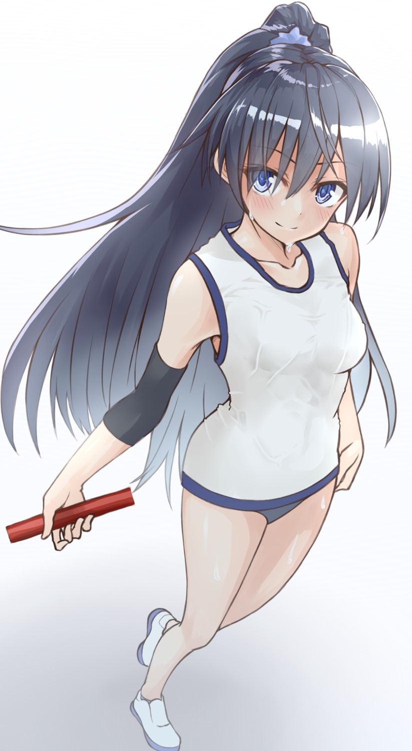 buruma ganaha_hibiki syunichi the_idolm@ster wet wet_clothes