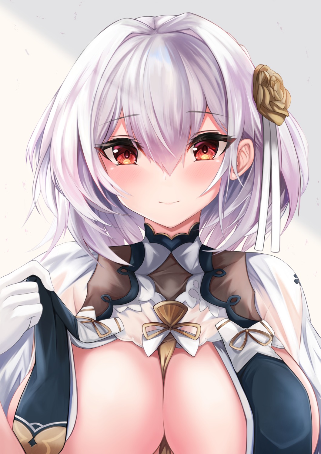 asian_clothes azur_lane no_bra ryara_vivi see_through sirius_(azur_lane)