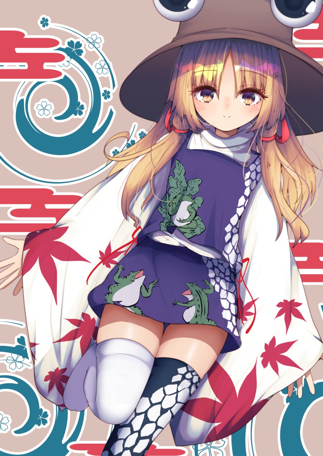 darumoon moriya_suwako thighhighs touhou