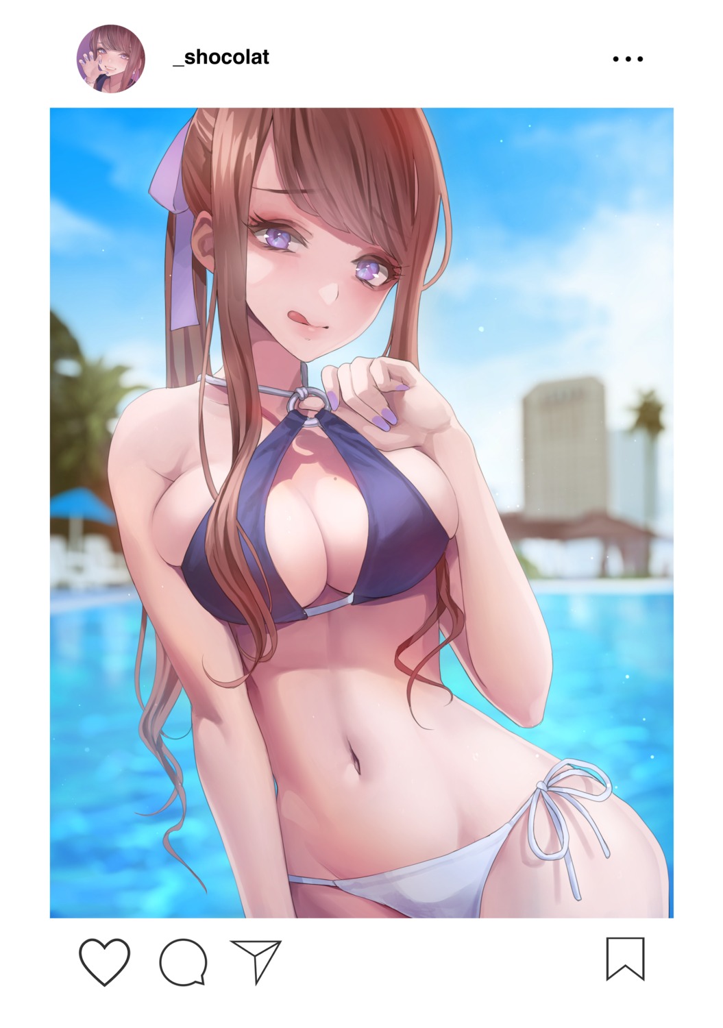 bikini cleavage koh_(minagi_kou) swimsuits