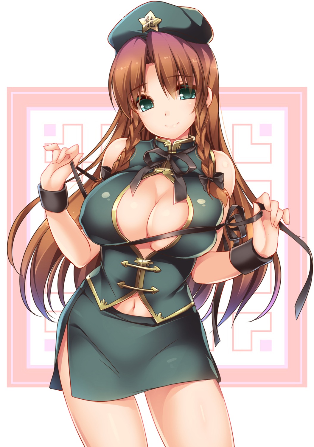 cleavage erect_nipples hong_meiling monety no_bra touhou