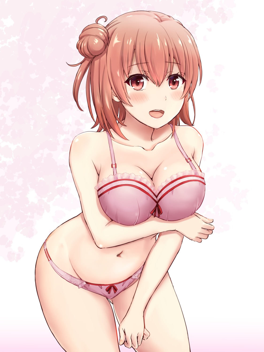 bra breast_hold inanaki_shiki pantsu yahari_ore_no_seishun_lovecome_wa_machigatteiru. yuigahama_yui