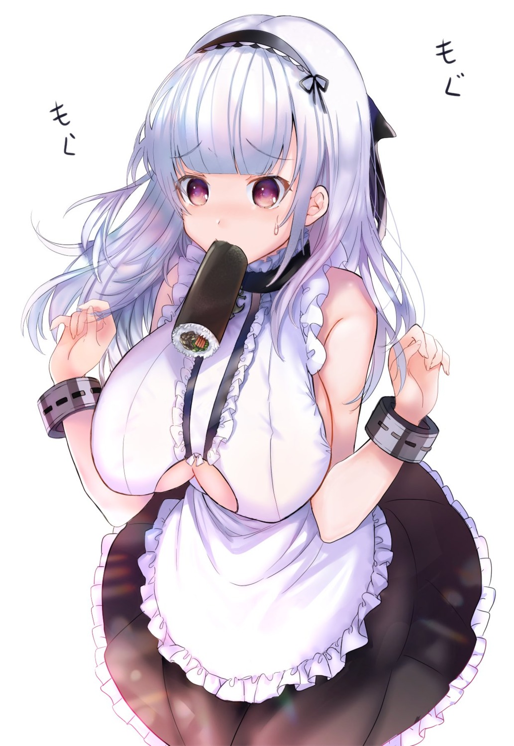 azur_lane cleavage dido_(azur_lane) maid no_bra shibaebi_(yasaip_game)