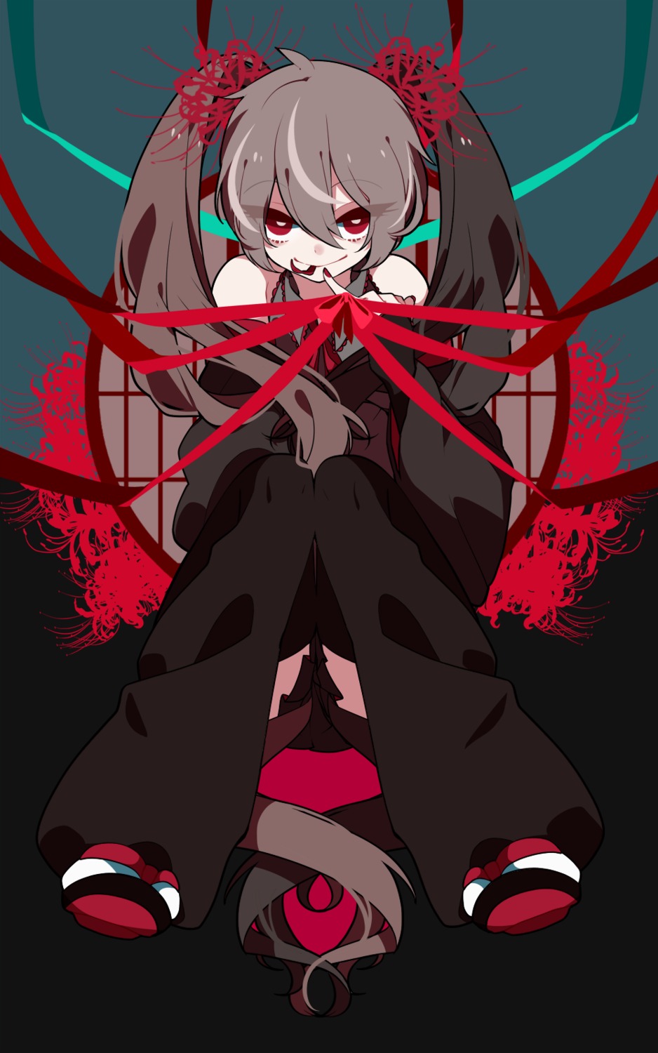 hatsune_miku higanbana_miku ponita thighhighs vocaloid