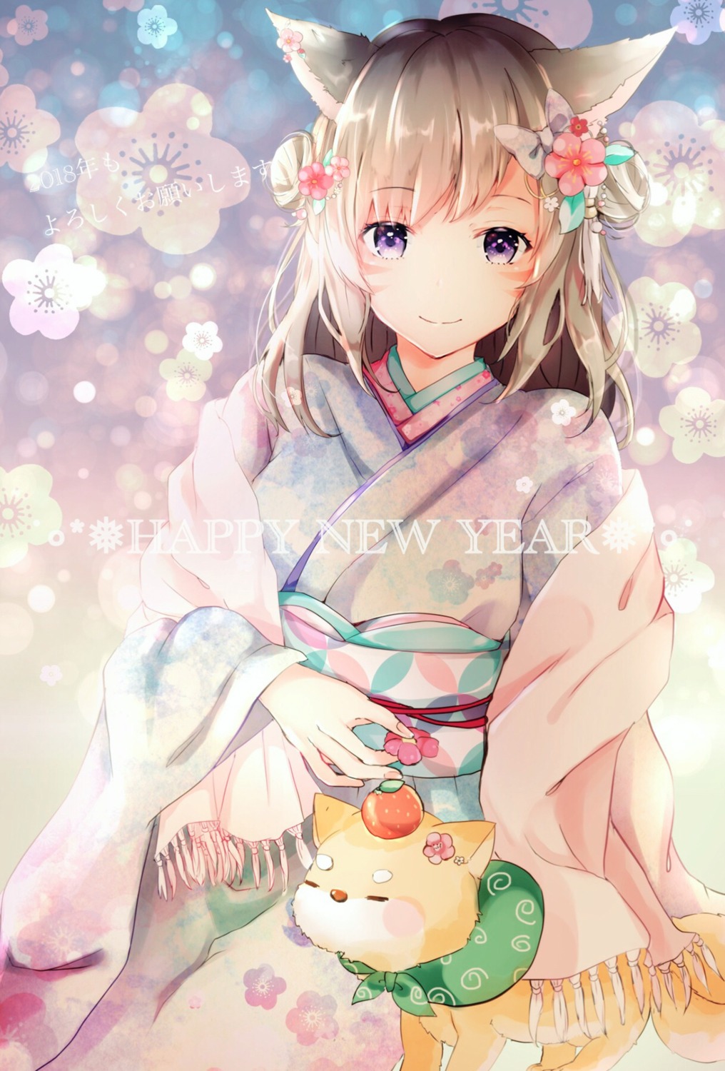 animal_ears final_fantasy kimono miqo'te nekomimi sakura_mochiko