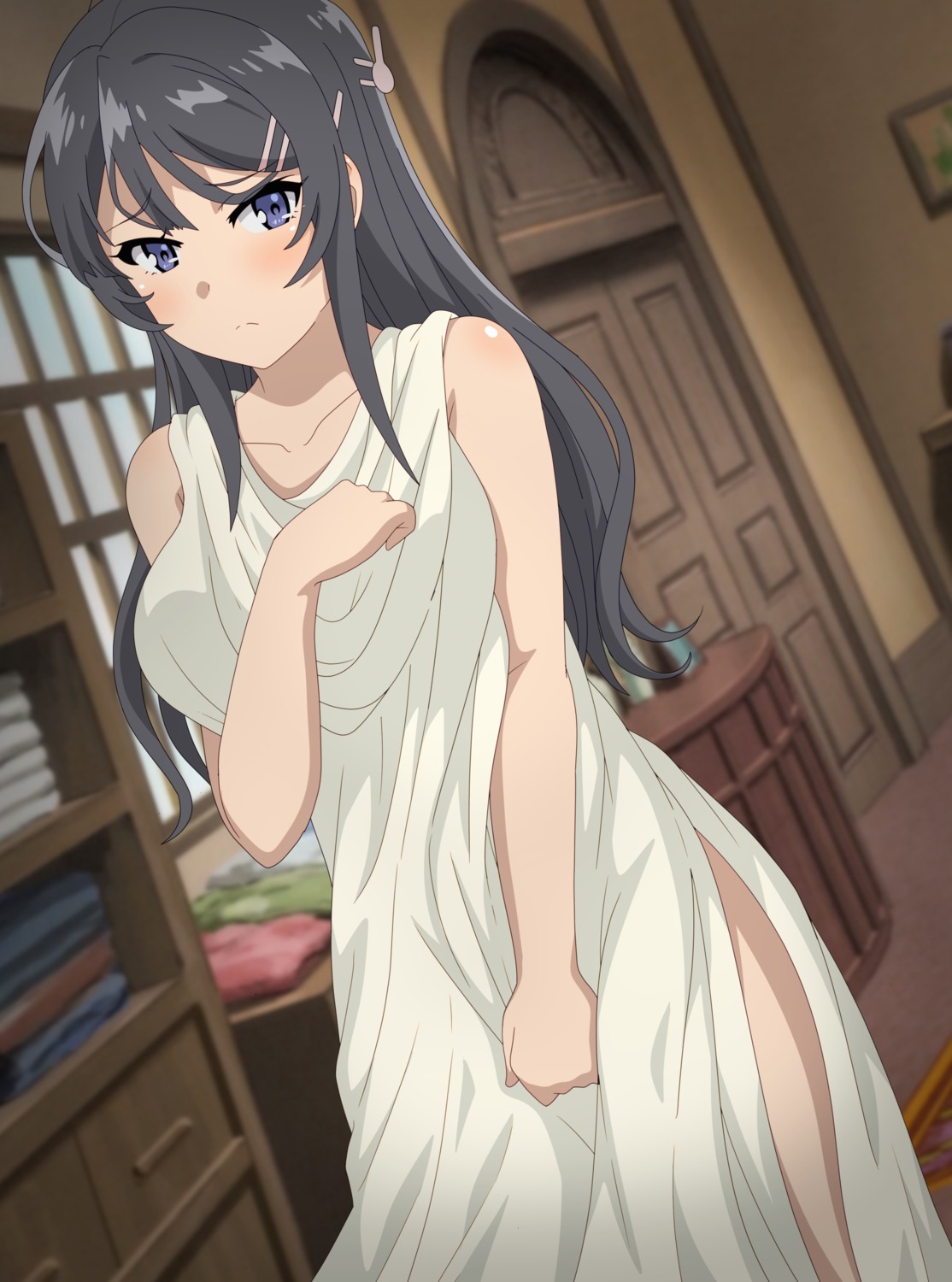 breast_hold dress eufoniuz sakurajima_mai seishun_buta_yarou