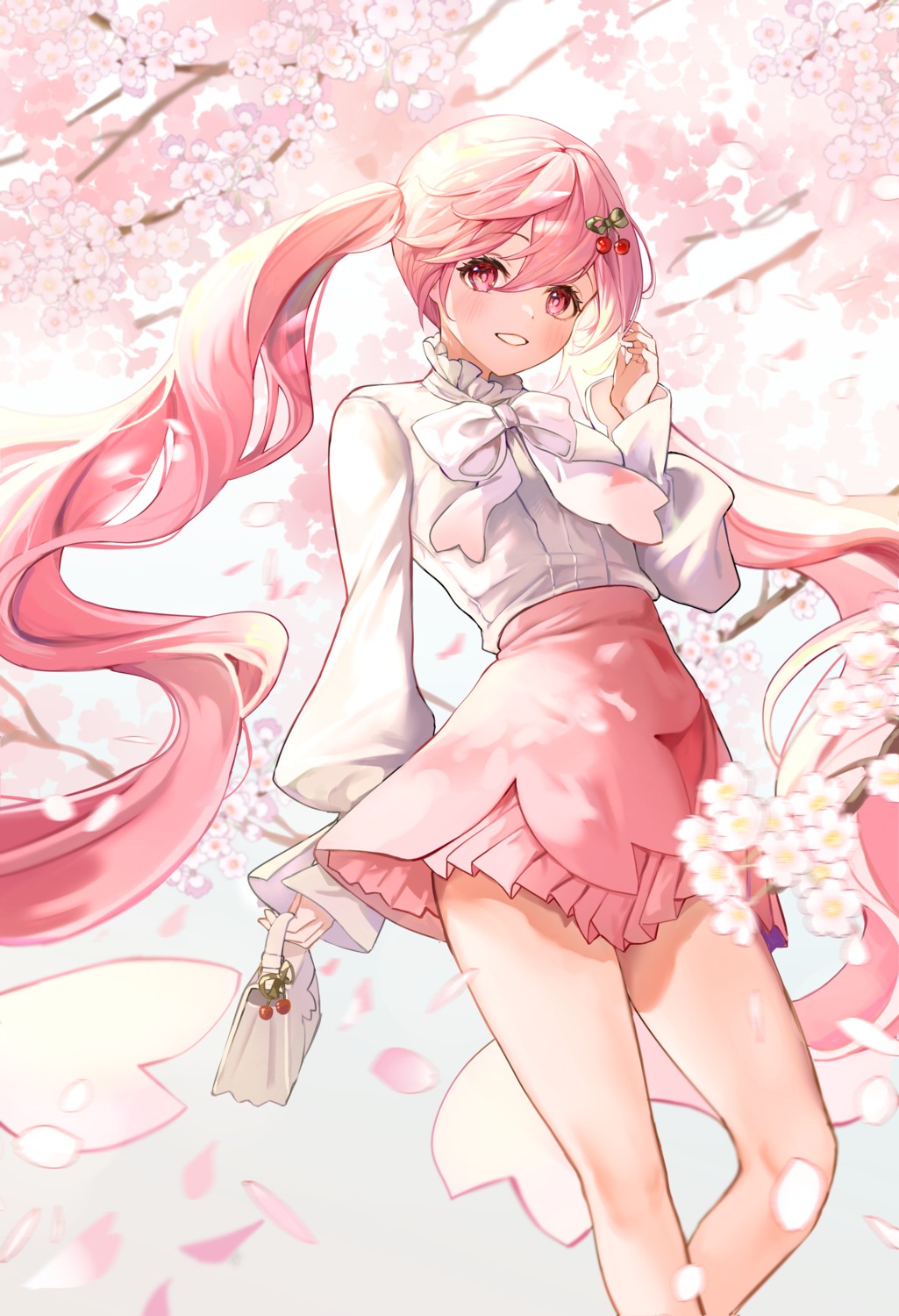 hatsune_miku marimo_(nogdujeon) sakura_miku vocaloid