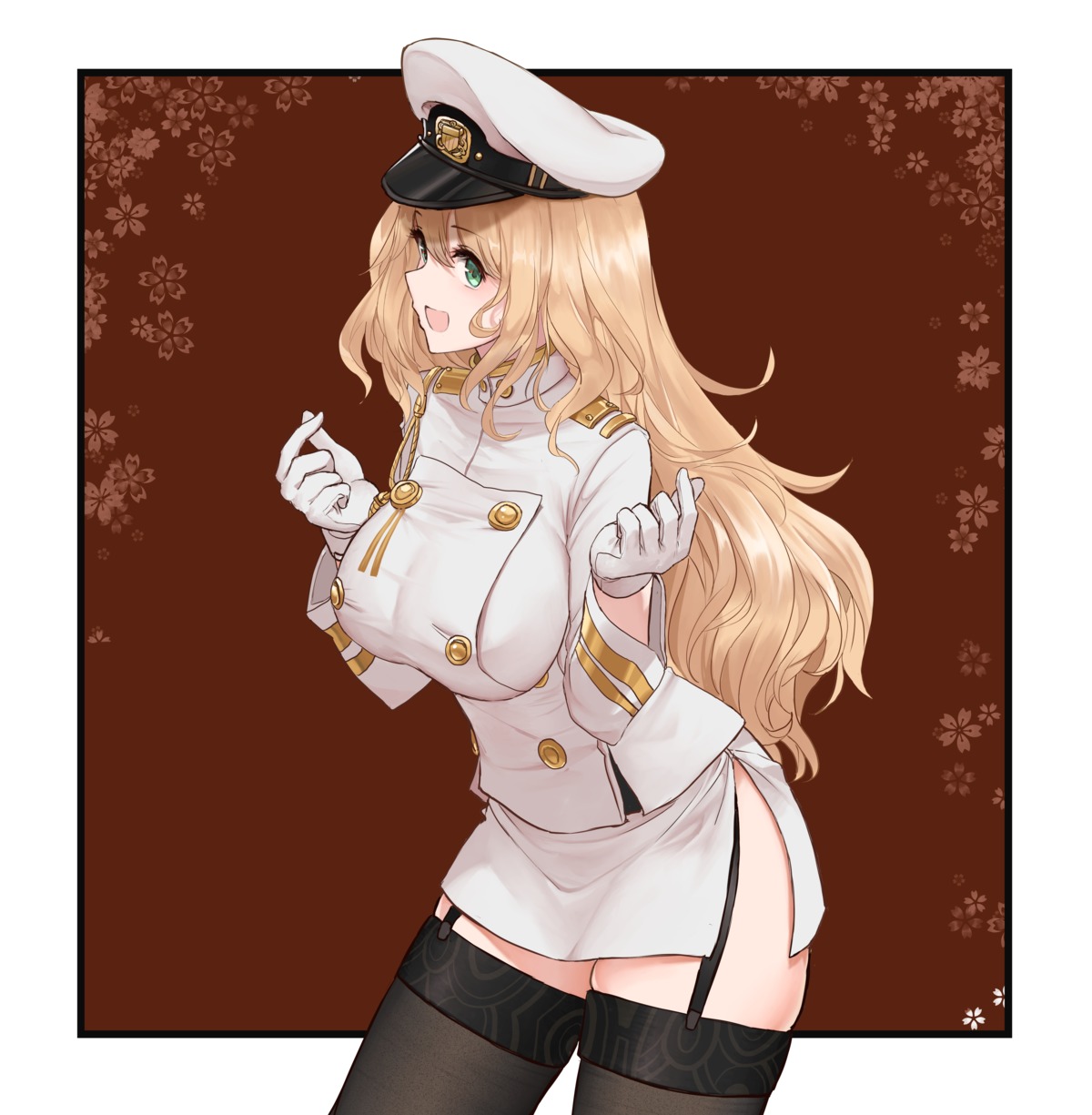 atago_(kancolle) dishwasher1910 kantai_collection stockings thighhighs uniform