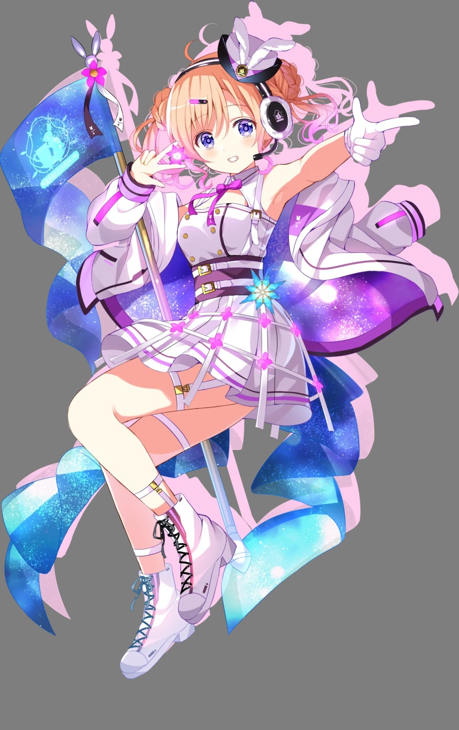 garter gochuumon_wa_usagi_desu_ka? headphones hoto_cocoa koi transparent_png uniform