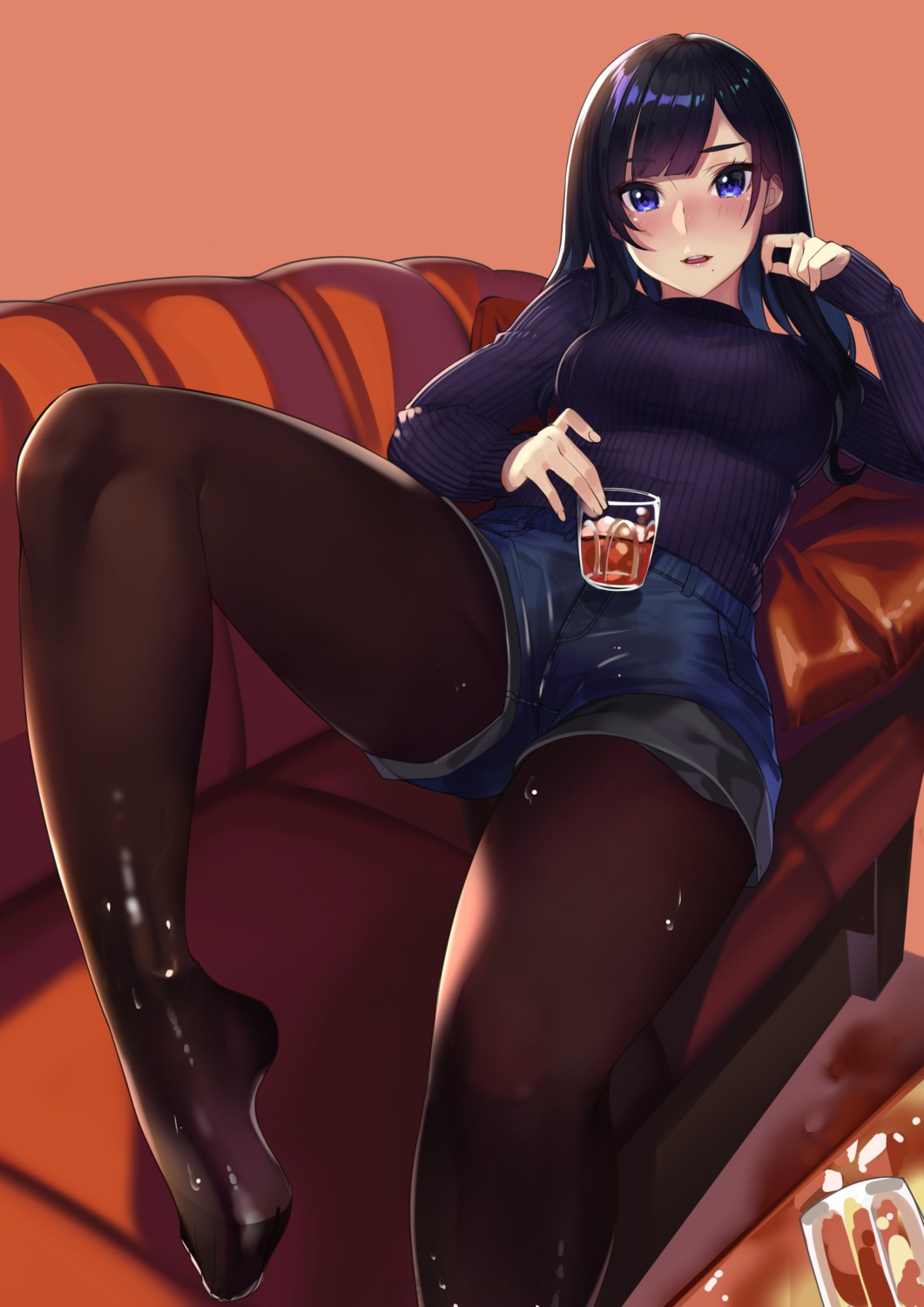 feet kagematsuri pantyhose sweater