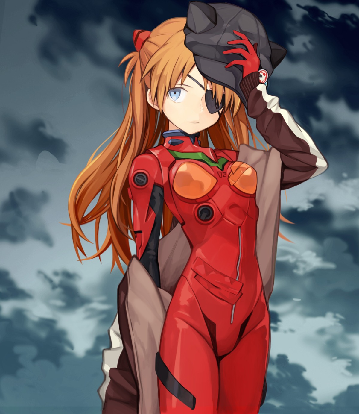 bodysuit eyepatch kari_kenji neon_genesis_evangelion souryuu_asuka_langley