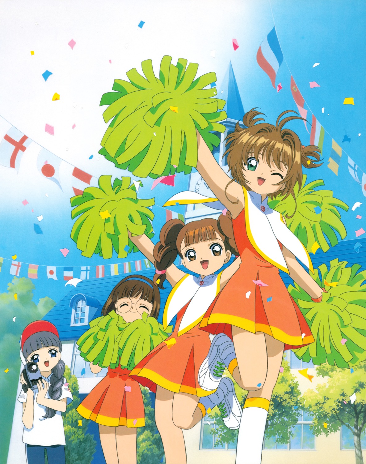 card_captor_sakura daidouji_tomoyo dress kimizuka_katsunori kinomoto_sakura madhouse mihara_chiharu yanagisawa_naoko