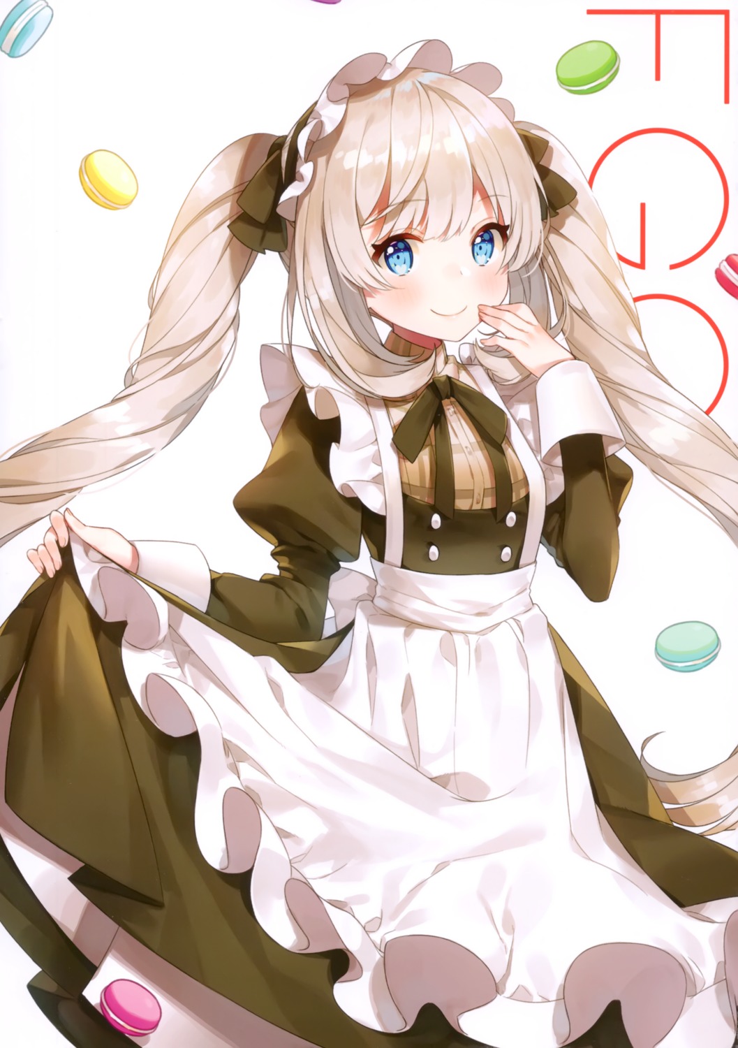 ayamy fate/grand_order hachigo maid marie_antoinette_(fate/grand_order) skirt_lift