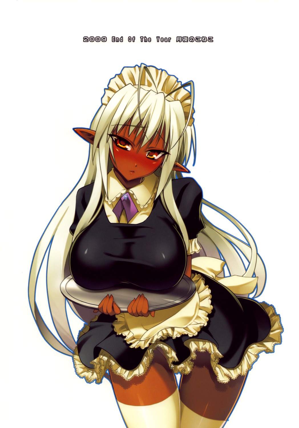 elf full_metal_daemon_muramasa kouki_kuu maid nopan pointy_ears sansei_muramasa thighhighs tsukiyo_no_koneko