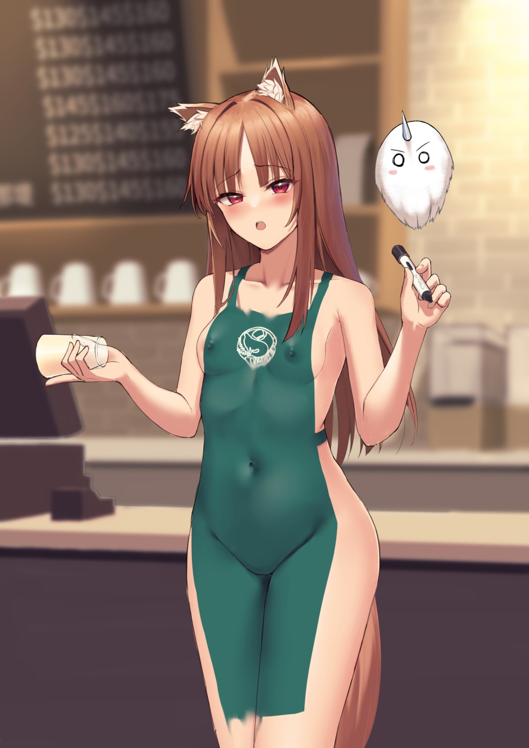 animal_ears holo naked nipples spice_and_wolf tagme tail