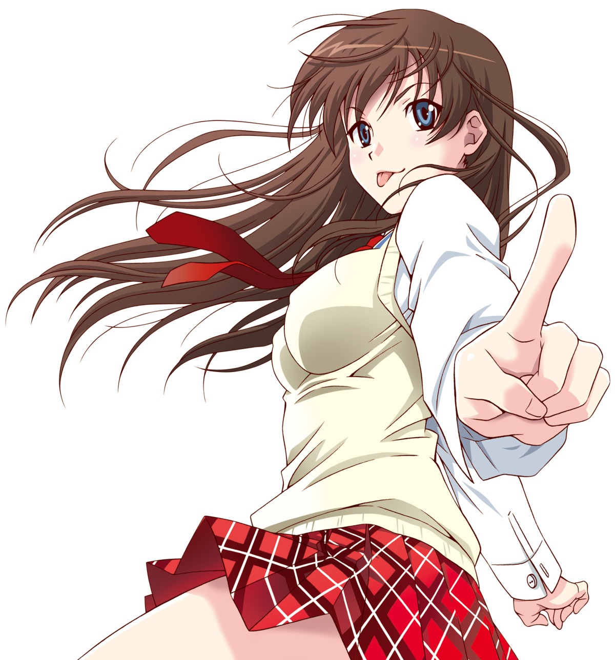 erect_nipples iseshima_aya seifuku zettai_shougeki_platonic_heart