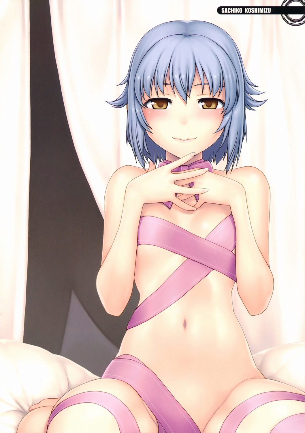 fomalhaut koshimizu_sachiko naked_ribbon tanaka_shoutarou the_idolm@ster the_idolm@ster_cinderella_girls