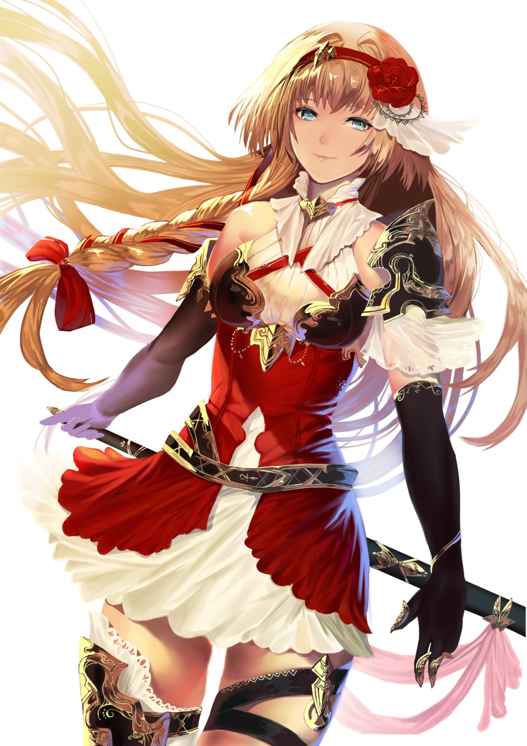 armor garter sakupannda06o sword thighhighs