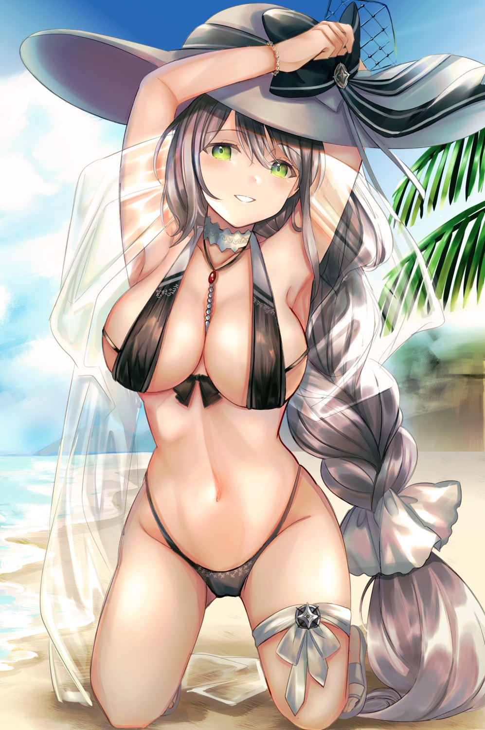 aquila_(azur_lane) artist_revision azur_lane bikini garter shibaebi_(yasaip_game) swimsuits