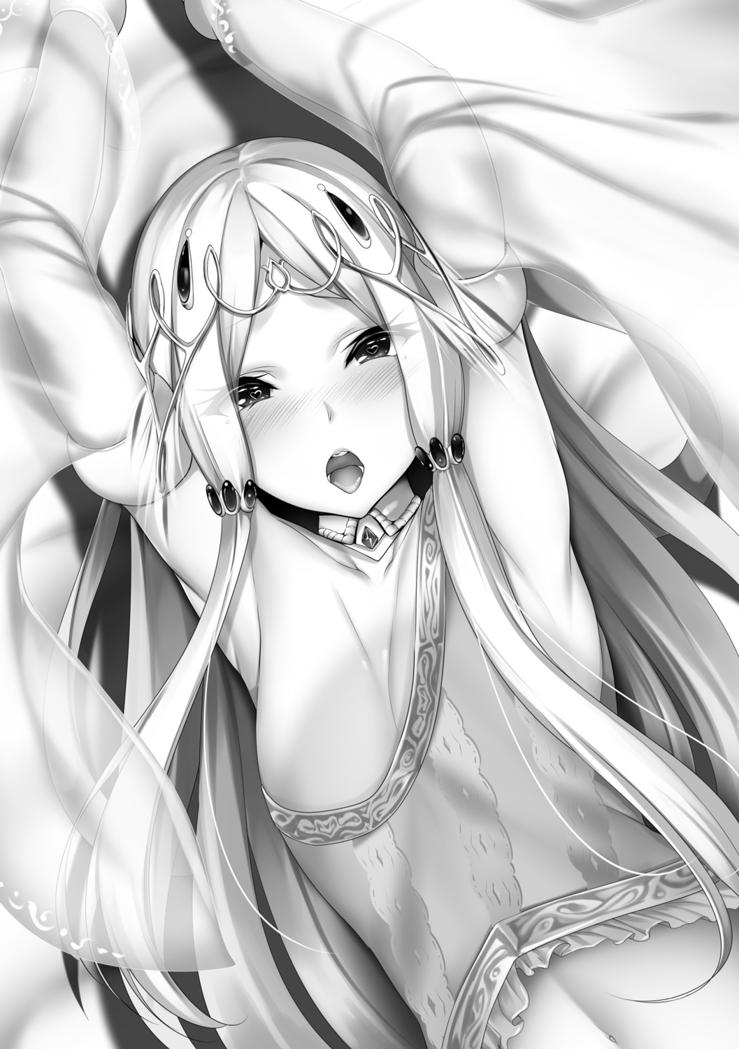 monochrome niro no_bra see_through shinsei_maou_no_megami_kari