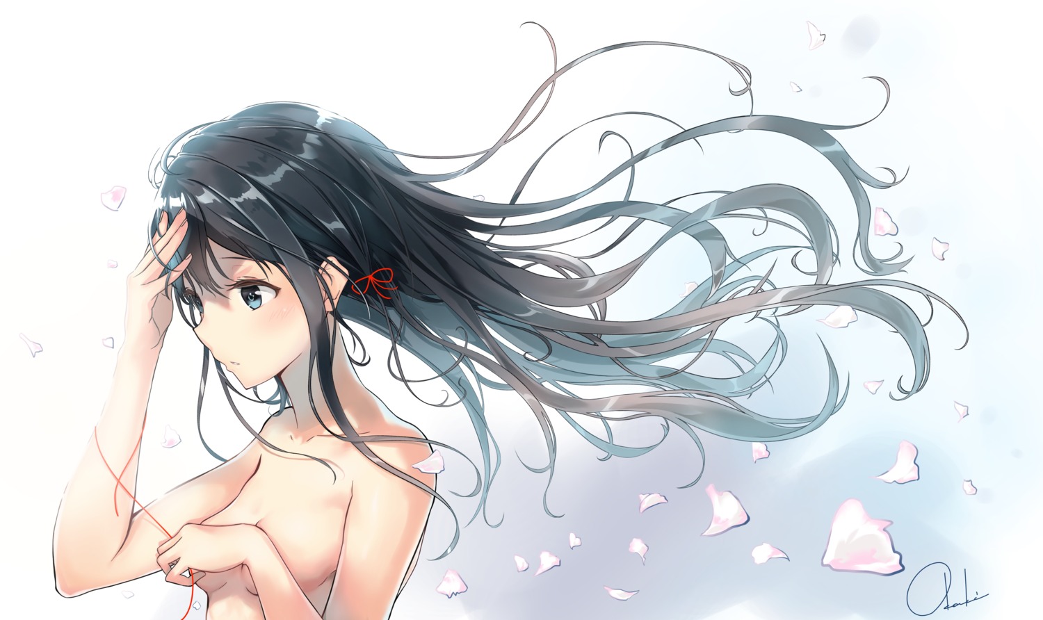 breast_hold okaki_wtvc3785 topless yahari_ore_no_seishun_lovecome_wa_machigatteiru. yukinoshita_yukino