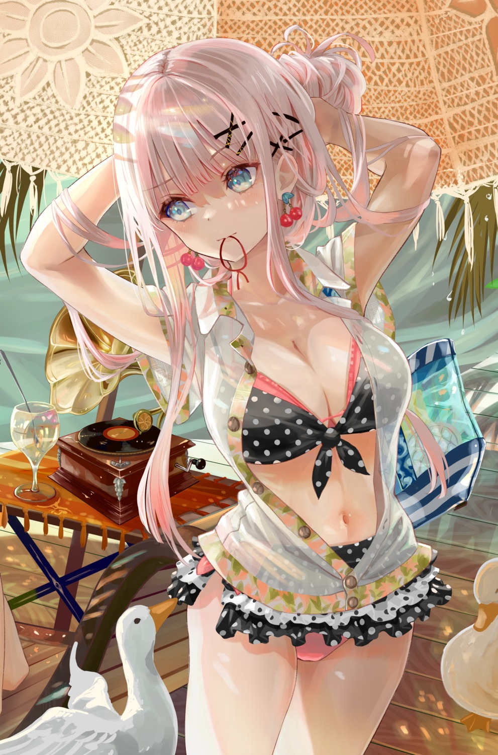 bikini ito_lab open_shirt see_through swimsuits