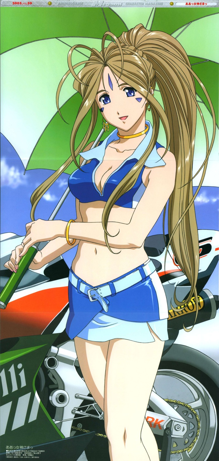 ah_my_goddess belldandy cleavage crease fixme kusakabe_chizuko stick_poster