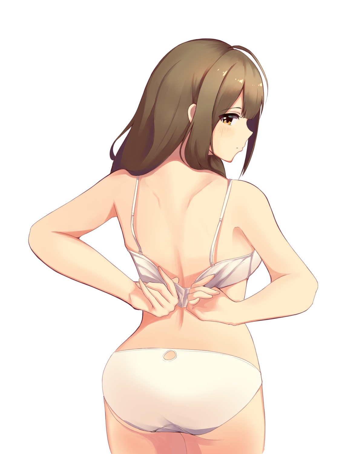 akinoji_(akiponpon27) ass bra kuwayama_chiyuki pantsu the_idolm@ster the_idolm@ster_shiny_colors undressing