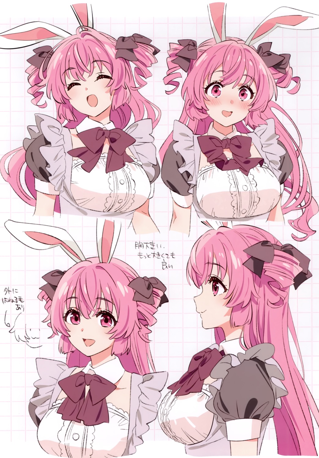 animal_ears bunny_ears character_design maid yamamochi yamamoto_yumiko