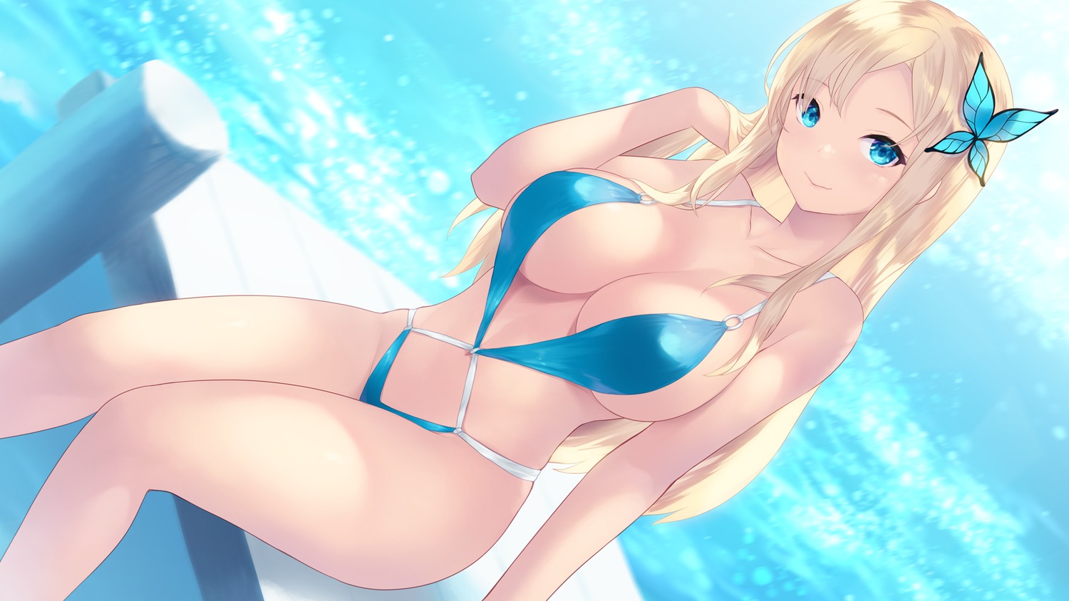 boku_wa_tomodachi_ga_sukunai cait erect_nipples kashiwazaki_sena sling_bikini swimsuits wallpaper