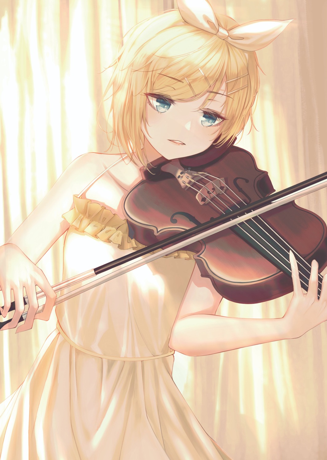 dress kagamine_rin popcat vocaloid