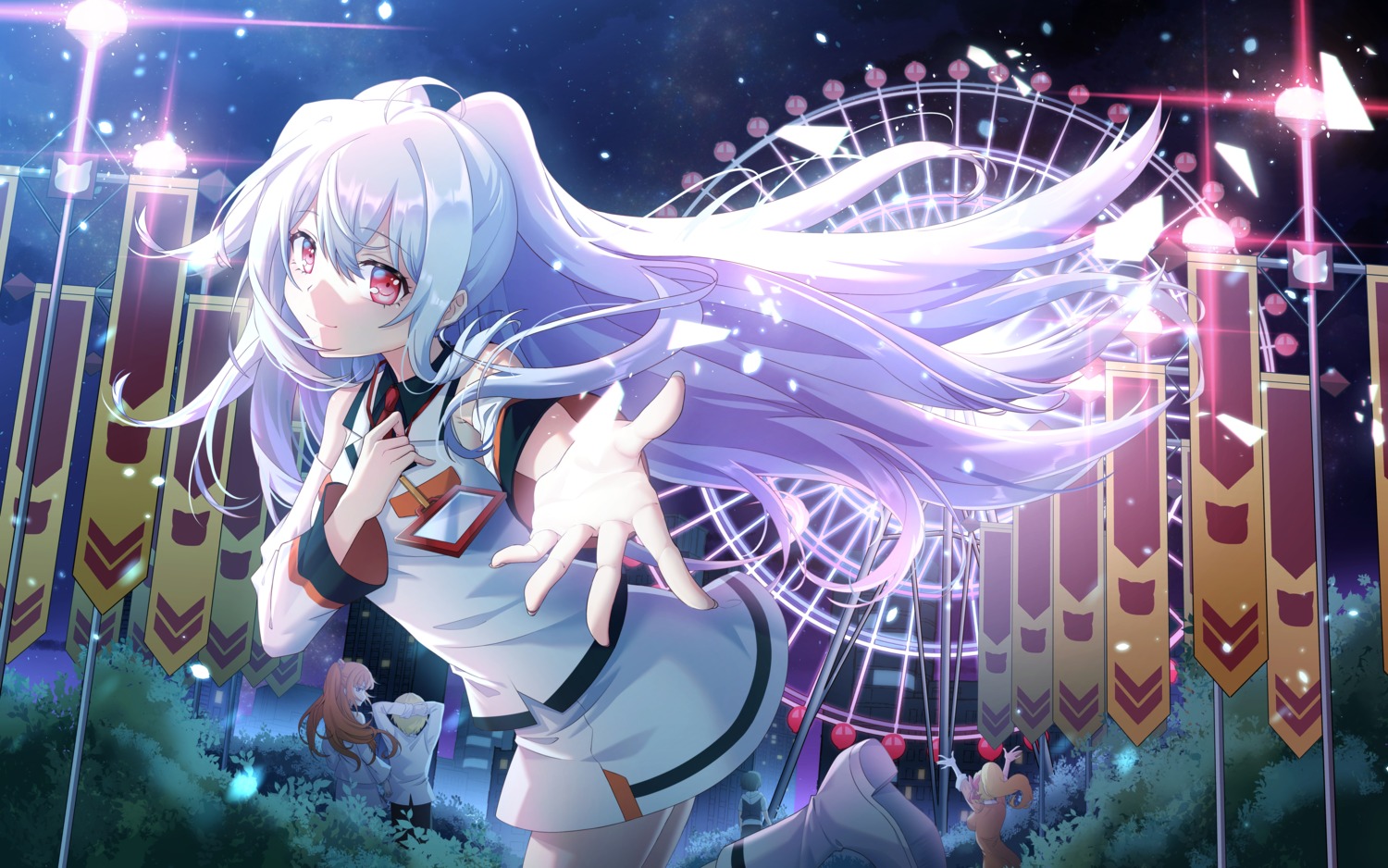 isla plastic_memories seifuku skirt_lift so_tsubasa