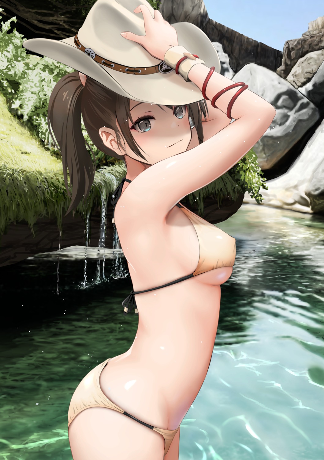 bikini erect_nipples gibun_(sozoshu) swimsuits